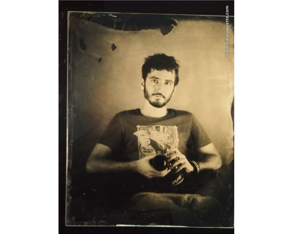 Wet plate collodion photograph of Tony Tidswell
