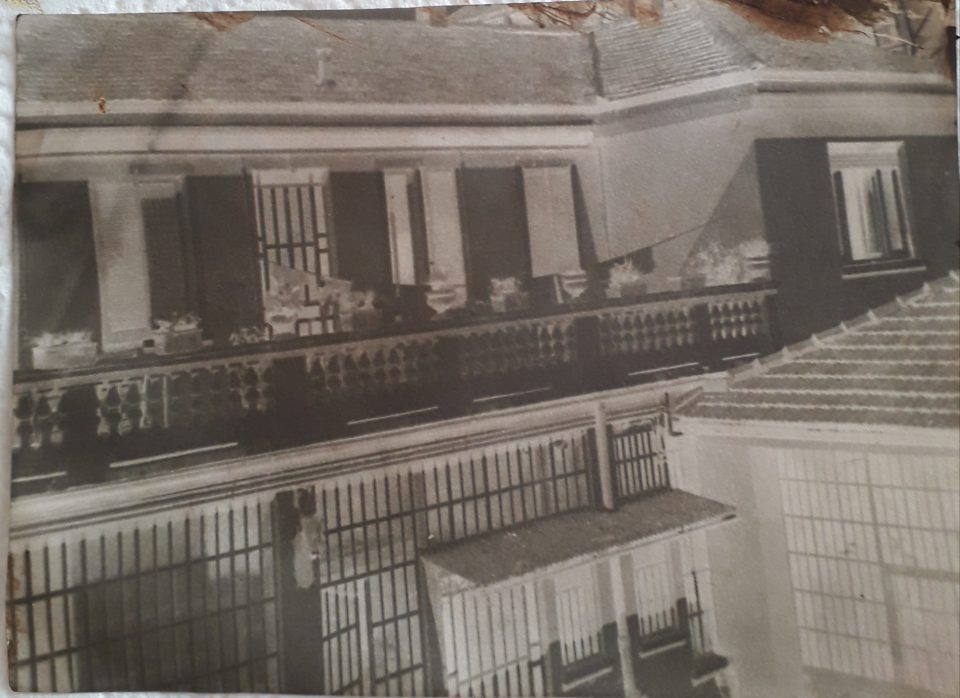 The terrace of the house, calotype photograph