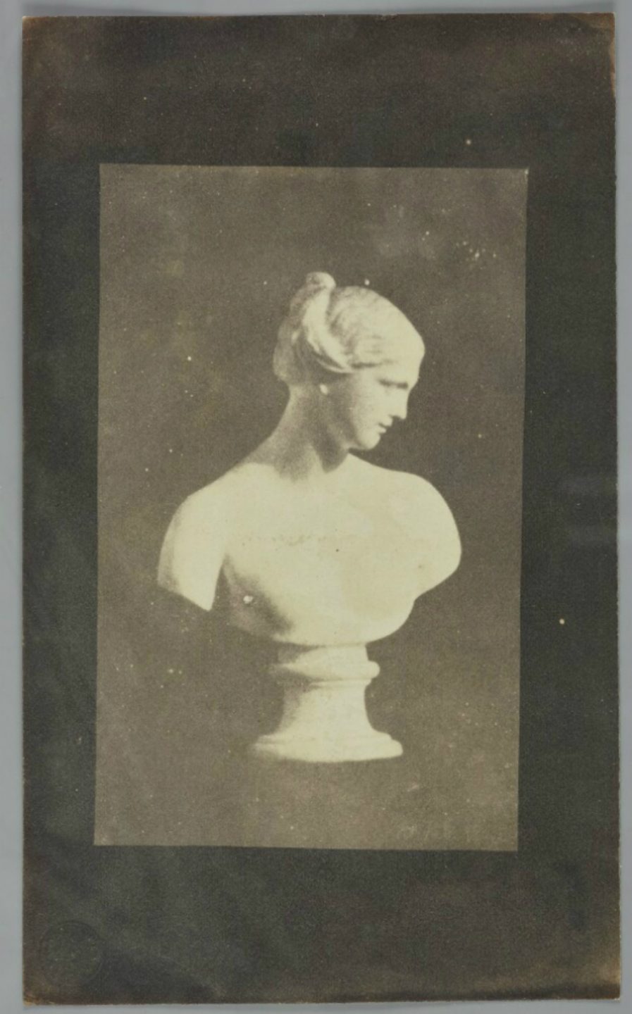 Bust of Venus, photo by William Henry Fox Talbot, salted paper print, Provenience: The British LibraryFox Talbot Museum, Lacock Abbey, National Trust 