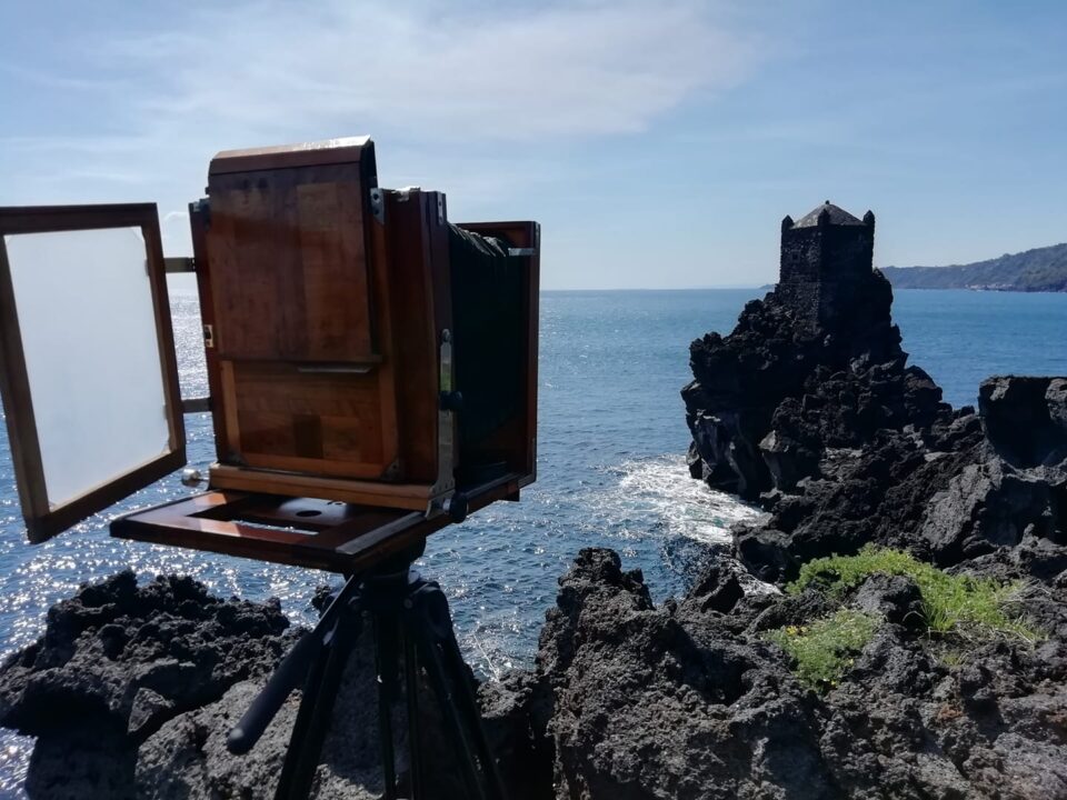 castle, camera, sea